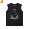 Bavlna Nero Tshirt Devil mája Cry T Shirt bez rukávov