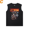 Harley Quinn Mens Designer Sleeveless T Shirts Birds of Prey Cotton T-Shirts