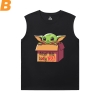 Personalised Yoda Tshirt The Mandalorian Basketball Sleeveless T Shirt