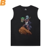 Mandalorian Tee Cool Yoda Negru Sleeveless T Shirt Mens