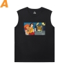 Cowboy Bebop Camisetas Frias Preto Mangas sem Mangas