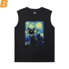 Bức tranh nổi tiếng Sleeveless Tshirt Cool Starry Sky Shirt