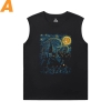 Famosa pintura camiseta sem mangas hot topic starry sky tee shirt