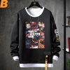 One Piece Sweatshirts Anime Black Coat