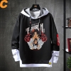 Vintage Anime One Piece Tops Fake Hai mảnh Sweatshirts