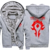 <p>Winter World of Warcraft Horde Logo Hoodie</p>