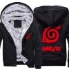 Naruto Hatake Kakashi Kış İçin Kalın Hoodies