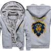 World of Warcraft Lion Logo Winter Hoodie WOW Abrigos de invierno