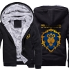 World of Warcraft Lion Logo Winter Hoodie WOW Abrigos de invierno