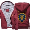 Felpa con cappuccio invernale con logo leone di World of Warcraft WOW Winter Coats