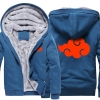 Naruto Akatsuki Logo Winter Coats Hoodies groase pentru iarnă