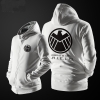 Agents of Shield Hoodie For Mens Black Zipper Sweatshirt
