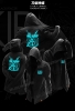 Luminous Sword Art Online Long Hoodie Black SAO Coats for Youth