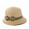 Ladies Summer Anit-UV Staw Hat Sun Protection Wild Hats Travelling Shopping Sun Hats Beige Black White