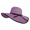 Summer Ladies Big Straw Hats Blue Bow Tie Anti-UV Beach Hat Outdoor Sun Hats Girls