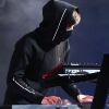 Alan Walker capuz preto luminoso desbotado moletom cool