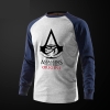 Assassin Creed nguồn gốc áo thun dài tay áo đen Tee