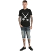 Black Flag Heavy Metal Rock Print T-Shirt