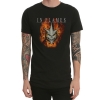 Black In Flames Heavy Metal Rock Tshirt