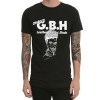 T-shirt noir de bande de rock de métal lourd de Gbh 