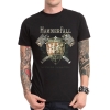 T-shirt de rock de bande de Hammerfall de métal lourd noir