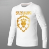 Blizzard WOW Alliance Golden Lion T-shirt World of Warcraft Long Sleeve Tee