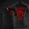 Blizzard WOW Horde Logo Polo T Shirts Black Polo Shirts For Men