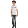 T-shirt Rockplay Metal Rock imprimé blanc