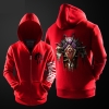 Cool Blizzard WOW Horde Hoodie World of Warcraft Red Zipper Clothing