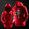 Cool Blizzard WOW Horde Hoodie World of Warcraft Červené zipy