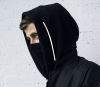 Cool světelný DJ Alan Walker logo mikina černá mikina na zip