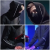 Cool lumineux DJ Alan Walker logo Sweat-shirt noir zippé à capuche