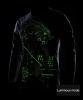 Cool Luminous Genji T-shirt Long Sleeve Black 4XL Tee