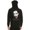 Erkekler için serin Marilyn Manson Kapşonlu Sweatshirt