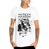 Tshirt legal do branco do manson de Marilyn