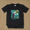 크리 에이 티브 Deadpool Van Gogh Starry Sky T 셔츠