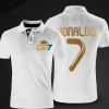 Cristiano Ronaldo Polo T shirt CR7 Black Mens Polo Shirt