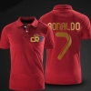 Cristiano Ronaldo Polo T shirt CR7 Black Mens Polo Shirt