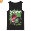 Destruction Sleeveless Tee Shirts Hard Rock Black Metal Rock Tank Tops