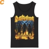 Destruction Sleeveless Tee Shirts Hard Rock Black Metal Rock Tank Tops