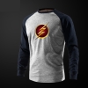 Flash Logo Tee Langærmet Grå T-Shirt