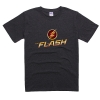 The Flash T-shirt TV Udskrivning Tees Plus Størrelse Sort