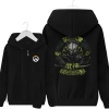 Gengi Hoodie Blizzard Overwatch Black Zipper Sweater For Young