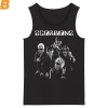 T-shirt sem mangas de banda de Hard Rock Alemanha T-shirts sem mangas de Scorpions incrível