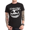 Gorillaz T-shirt Rock électronique avec bande métallique