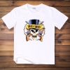 Guns N Roses Rock Band T-shirt White Cotton Tee