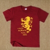 House Lannister Flag T-shirt Tilbage XXL Tee 