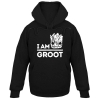 Ich bin groot Hoodie Niedliche rote WI-Wächter der Galaxie-Strickjacke