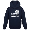 Eu sou o hoodie do groot Guardiões bonitos do vinho vermelho da camisola da galáxia