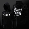 LOL Darius Hoodie League of Legends Ruka mikiny Noxus 